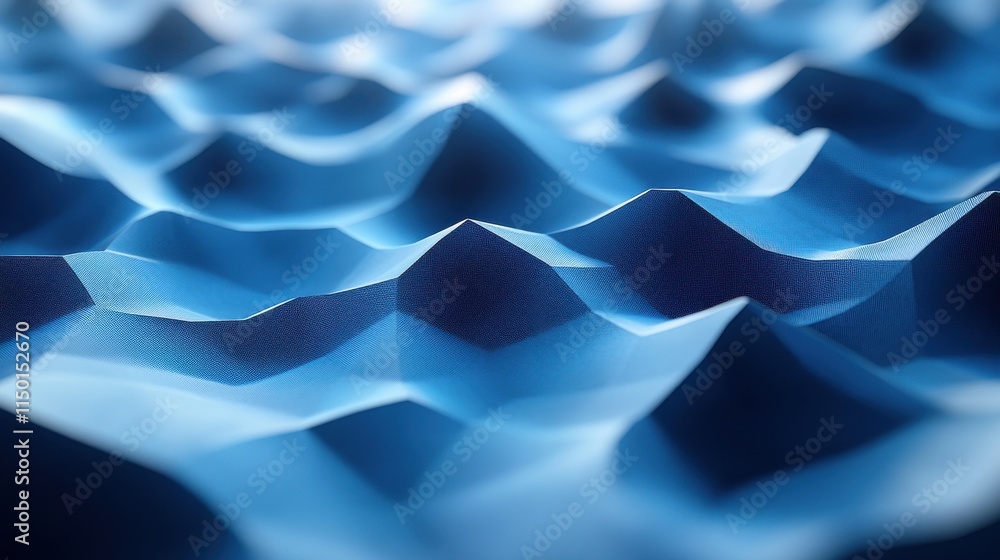 Aufkleber abstract 3d rendering of low poly sha