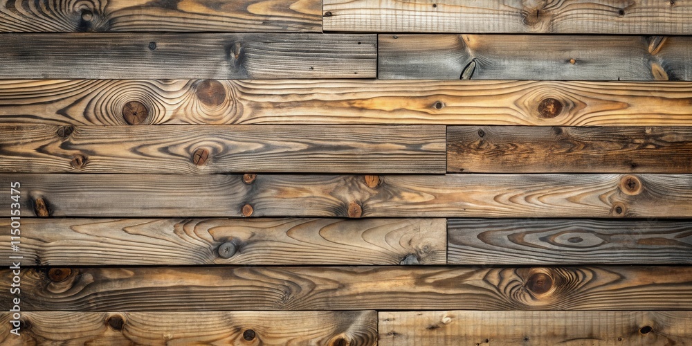 Poster rustic weathered wood planks background texture for design projects