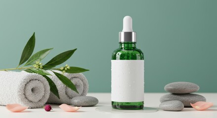 Tea tree serum photo mock up