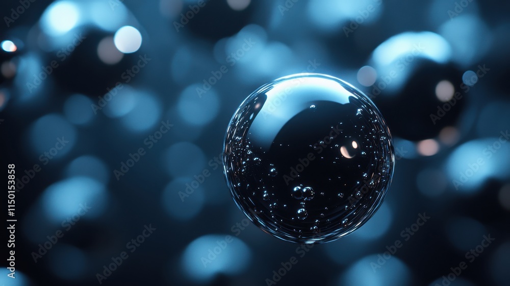 Aufkleber abstract 3d rendering of rolling spheres modern looped animation motion background design vide