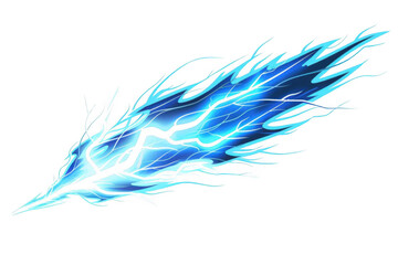 Blue Energy Flows Through Dark Space, Unleashing Cosmic Power and Celestial Radiance.