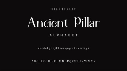 Elegant alphabet letters font logo. Typography luxury classic lettering serif italic fonts decorative wedding vintage retro logos. vector illustration