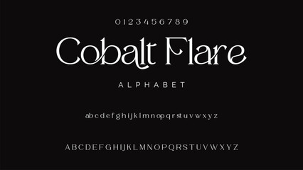 Modern Bold Font. Sans Serif Font. Regular Uppercase Lowercase Typography urban style alphabet fonts for fashion, sport, technology, digital, movie, logo design, vector illustration