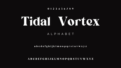 Modern Bold Font. Sans Serif Font. Regular Uppercase Lowercase Typography urban style alphabet fonts for fashion, sport, technology, digital, movie, logo design, vector illustration