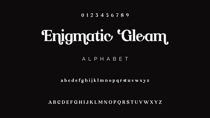 Modern Bold Font. Sans Serif Font. Regular Uppercase Lowercase Typography urban style alphabet fonts for fashion, sport, technology, digital, movie, logo design, vector illustration