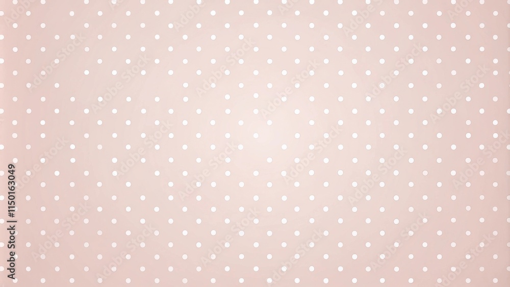 Aufkleber A delicate blush pink background with a subtle, repeating pattern of small, evenly spaced white polka dots.
