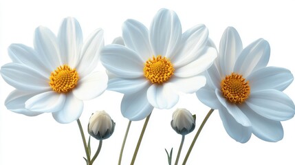 Fototapeta premium beautiful anthemis clipart isolated on a white background anthemis