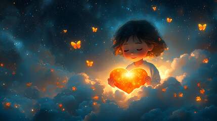 Obraz premium Depression and calm