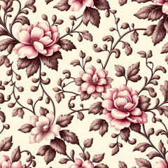 seamless pattern with flowers