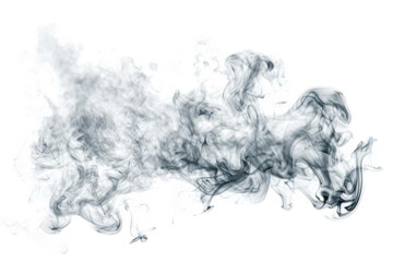 Smoke Flows Gracefully Across a Black Background, Creating Abstract Art and Fluid Dynamics.