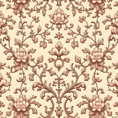 Obraz premium seamless pattern with flowers