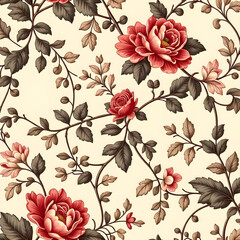 seamless pattern with flowers