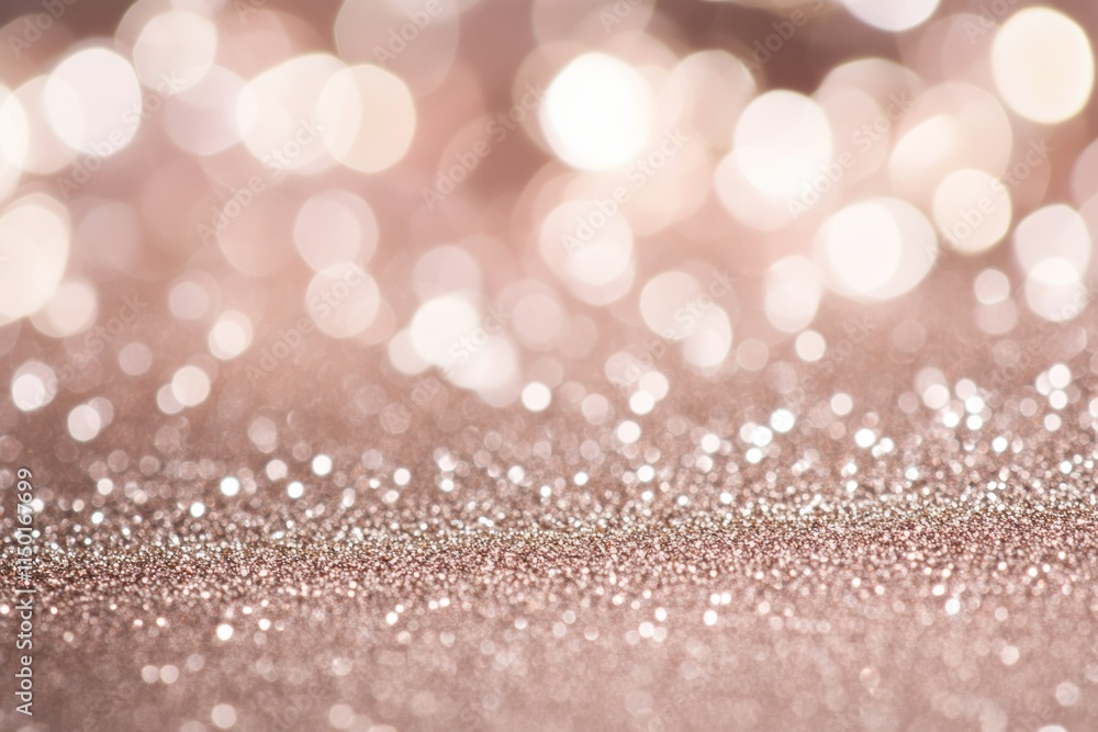 Poster soft golden bokeh background with subtle sparkles