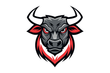 Fototapeta premium bull head mascot logo