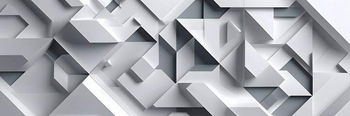 Fototapeta premium abstract 3d monochrome maze background