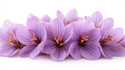 Obraz premium beautiful saffron flower clipart isolated on a white background saffron flower