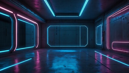 Obraz premium subway station in motion