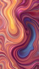 Obraz premium Fluid, swirling, vibrant colors create hypnotic abstract wave forms, painting,sea