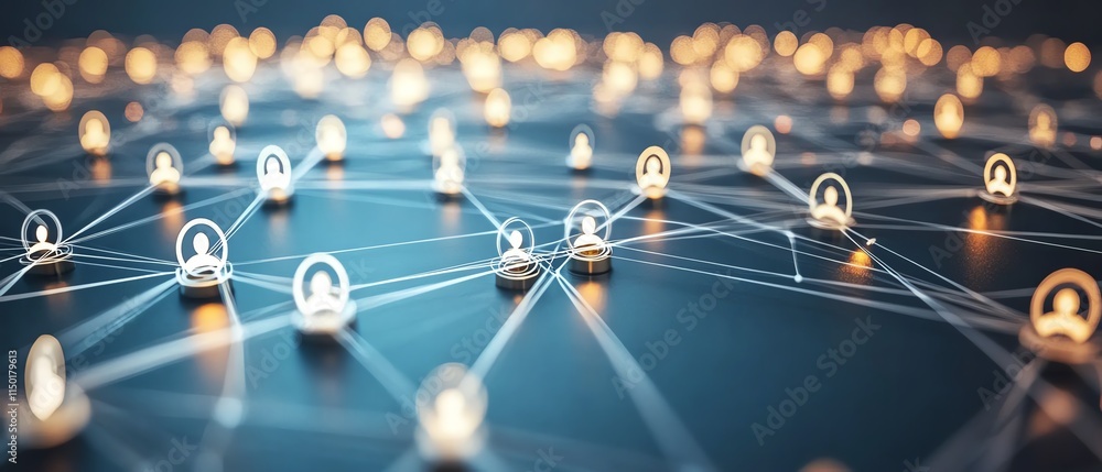 Poster global digital network with virtual interfaces, data transfer, and seamless communication, showcasin