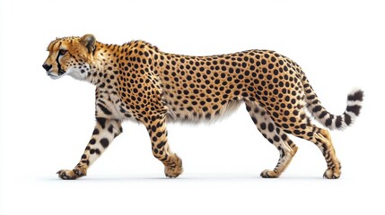 Obraz premium illustration of a cheetah isolated on a white background cheetah
