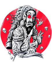 Ancient Indian Warriors. 