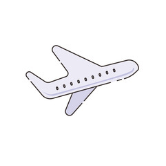 Minimalist Airplane Graphic Icon