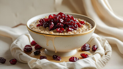 Title: "Warm and Inviting Bowl of Creamy Buckwheat"

