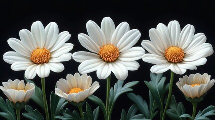 Obraz premium illustration of anthemis isolated on a white background anthemis