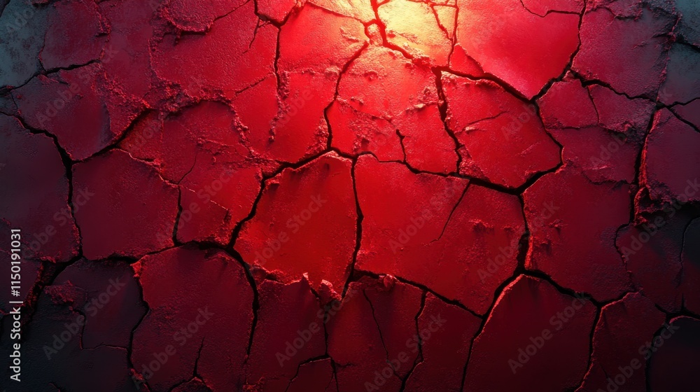 Poster modern animated cgi background with new year 2019 breaking the wall abstract 3d rendering of cracked