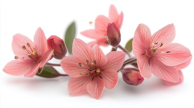 photo of a boronia flower isolated on a white background boronia