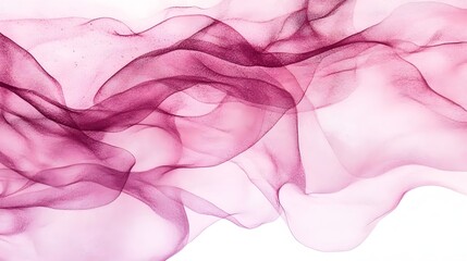 Obraz premium Delicate Pink Fabric Draped in Soft Waves