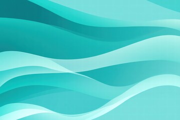 Abstract Teal Wave Background