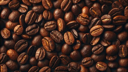 Naklejka premium coffee beans background