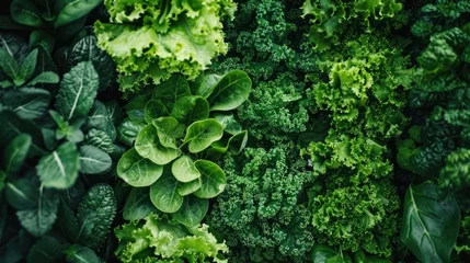 Gardinen A productive hydroponic farming system, with rows of leafy greens growing without soil, © Apichaya