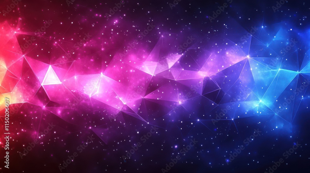 Poster polygonal background illustration of abstract background with low poly spheres pattern design for ba