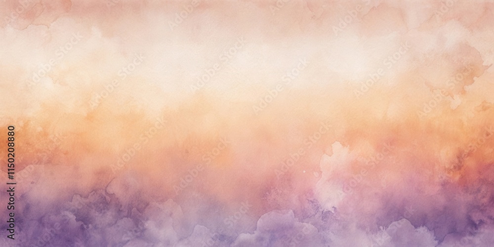 Poster Abstract Watercolor Background with Soft Pastel Hues and Gradient Transition