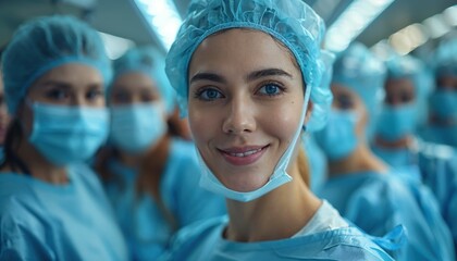 Nurses Assisting in Natural Baby Delivery Procedure