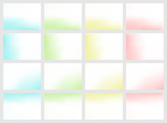 Obraz premium Soft Pastel Gradient Background set