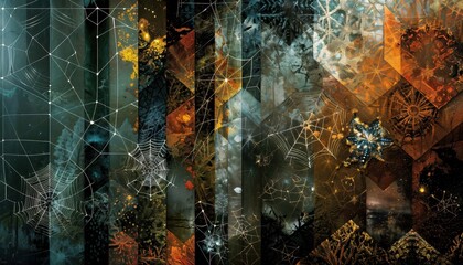 Intricate Natural Inspiration Collage Design