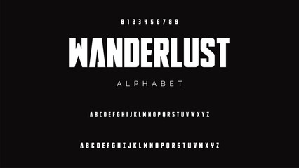 Minimal modern alphabet fonts. Typography minimalist urban digital fashion future creative logo font.