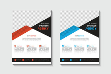 Case study flyer template design