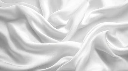 Obraz premium White cloth background abstract with soft waves