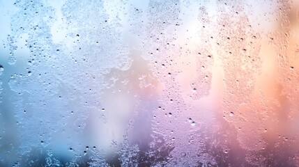 Obraz premium a background of frosted glass with cool, smooth color blurs. The glass's icy blue hues give the impression that it is a component of a cutting-edge, contemporary interface.