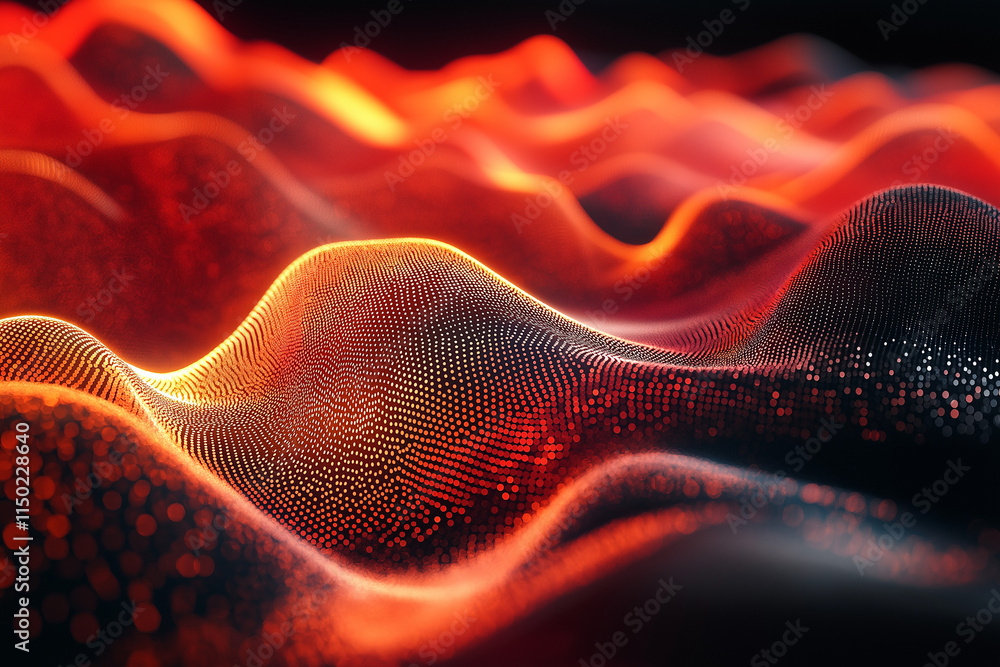 Poster futuristic big data stream. motion of digital data flow. data transmission channel 3d illustration. 