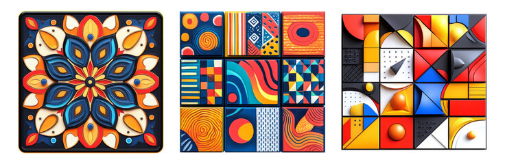 Obraz premium Colorful Geometric Abstract Design for Creative Projects