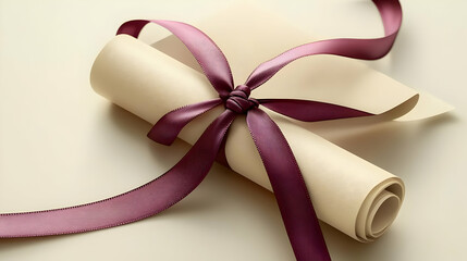 Stylish Diploma Ribbon Icon Vector for Academic Achievements in Infographics - Stock Photo Concept