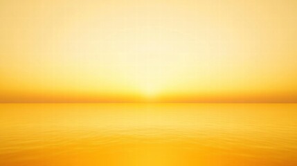 Golden Sunset over Calm Ocean