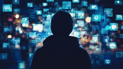 Safeguarding data privacy digital world educational image urban environment user's perspective importance of cyber awareness