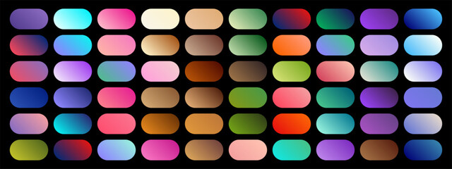 Gradient color palettes collection bundle