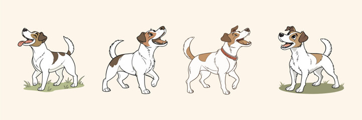 A dog vector is a digital, scalable illustration of a dog, created using clean lines and shapes, often for use in logos or designs.